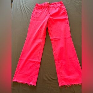 Judy Blue Vibrant Pink Flare Jeans